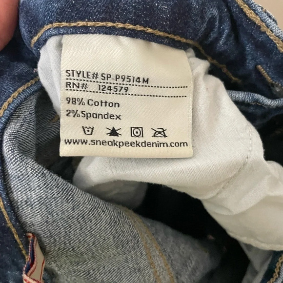 Sneak Peek High Rise Distressed Jeans - Picture 4 of 6